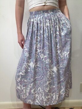 Vintage Boho Midi Skirt